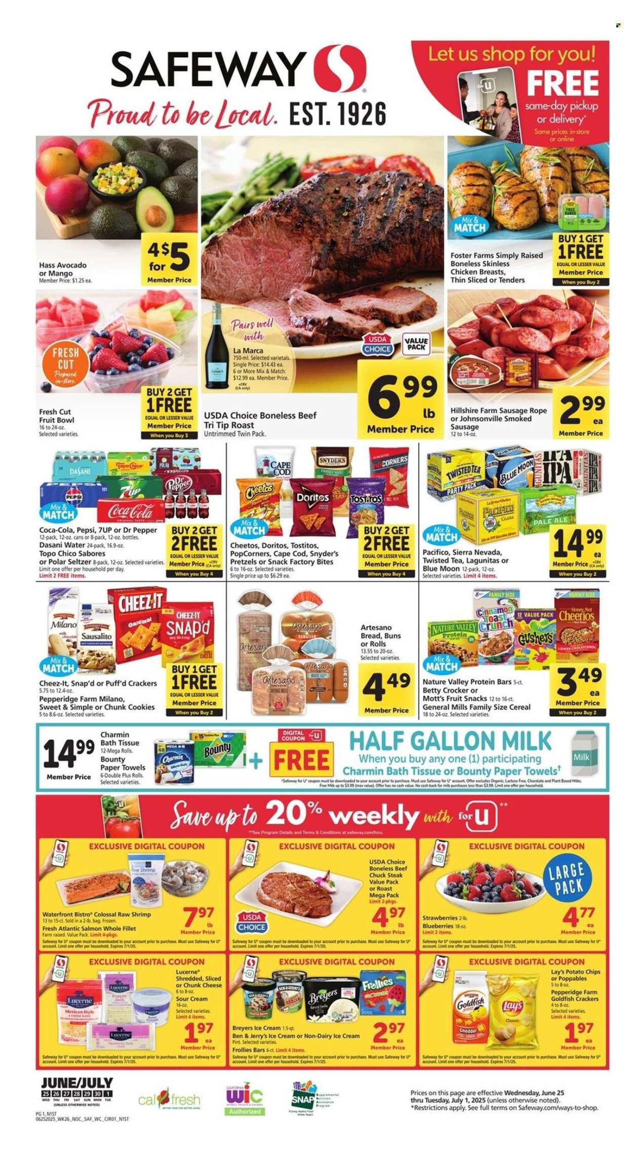 Safeway ad - 06/25/2025 - 07/01/2025. Page 1