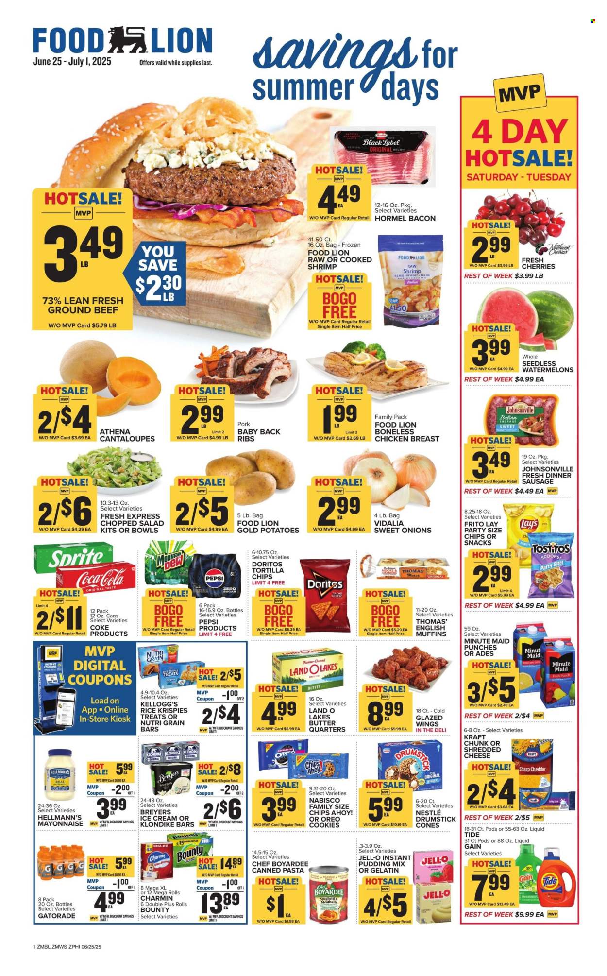 Food Lion ad - 06/25/2025 - 07/01/2025. Page 1