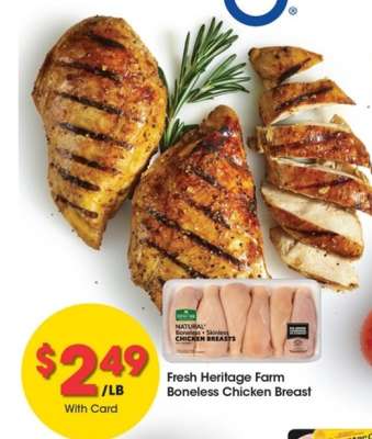 Fresh Heritage Farm Boneless Chicken Breast