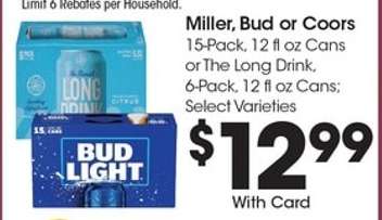Miller, Bud or Coors