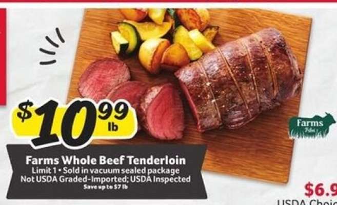 Farms Whole Beef Tenderloin