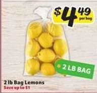 2 lb Bag Lemons