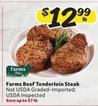 Farms Beef Tenderloin Steak