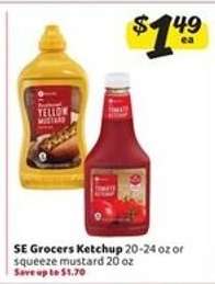 SE Grocers Ketchup or Mustard