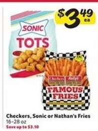 Checkers, Sonic or Nathan's Fries