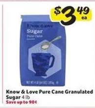 Know & Love Pure Cane Granulated Sugar