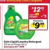 Gain Liquid Laundry Detergent