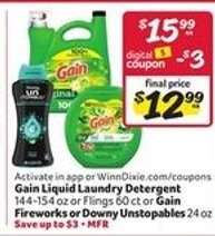 Gain Liquid Laundry Detergent