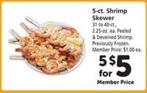 5-ct. Shrimp Skewer