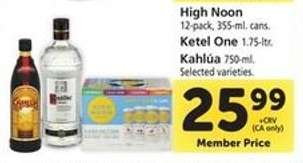 High Noon, Ketel One, Kahlúa