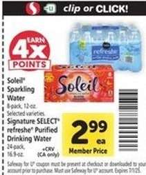 Signature Select Refreshe Purified Drinking Water
