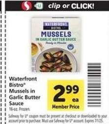 Waterfront Bistro Mussels in Garlic Butter Sauce