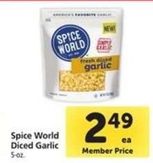 Spice World Diced Garlic