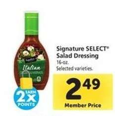 Signature Select Salad Dressing