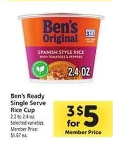 Ben's Ready Single Serve Rice Cup