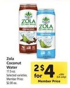 Zola Coconut Water