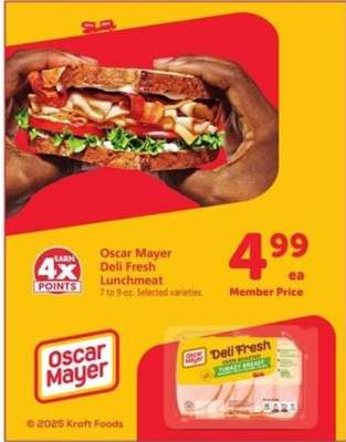 Oscar Mayer Deli Fresh Lunchmeat