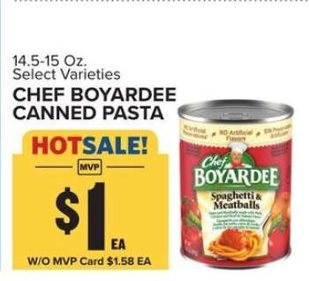 Chef Boyardee Canned Pasta