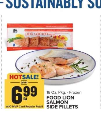 FOOD LION SALMON SIDE FILLETS