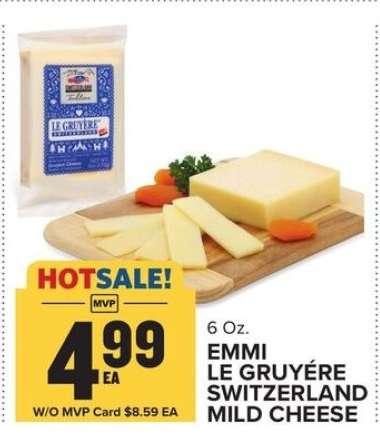 EMMI LE GRUYÉRE SWITZERLAND MILD CHEESE