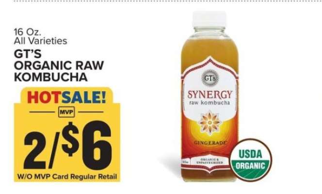 GT'S ORGANIC RAW KOMBUCHA