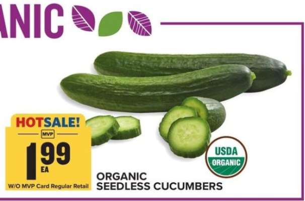 Organic Seedless Cucumbers