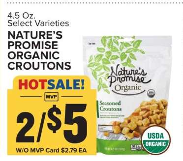 NATURE'S PROMISE ORGANIC CROUTONS