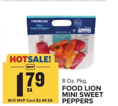 FOOD LION MINI SWEET PEPPERS