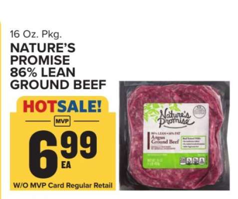 Nature's Promise 86% Lean Ground Beef