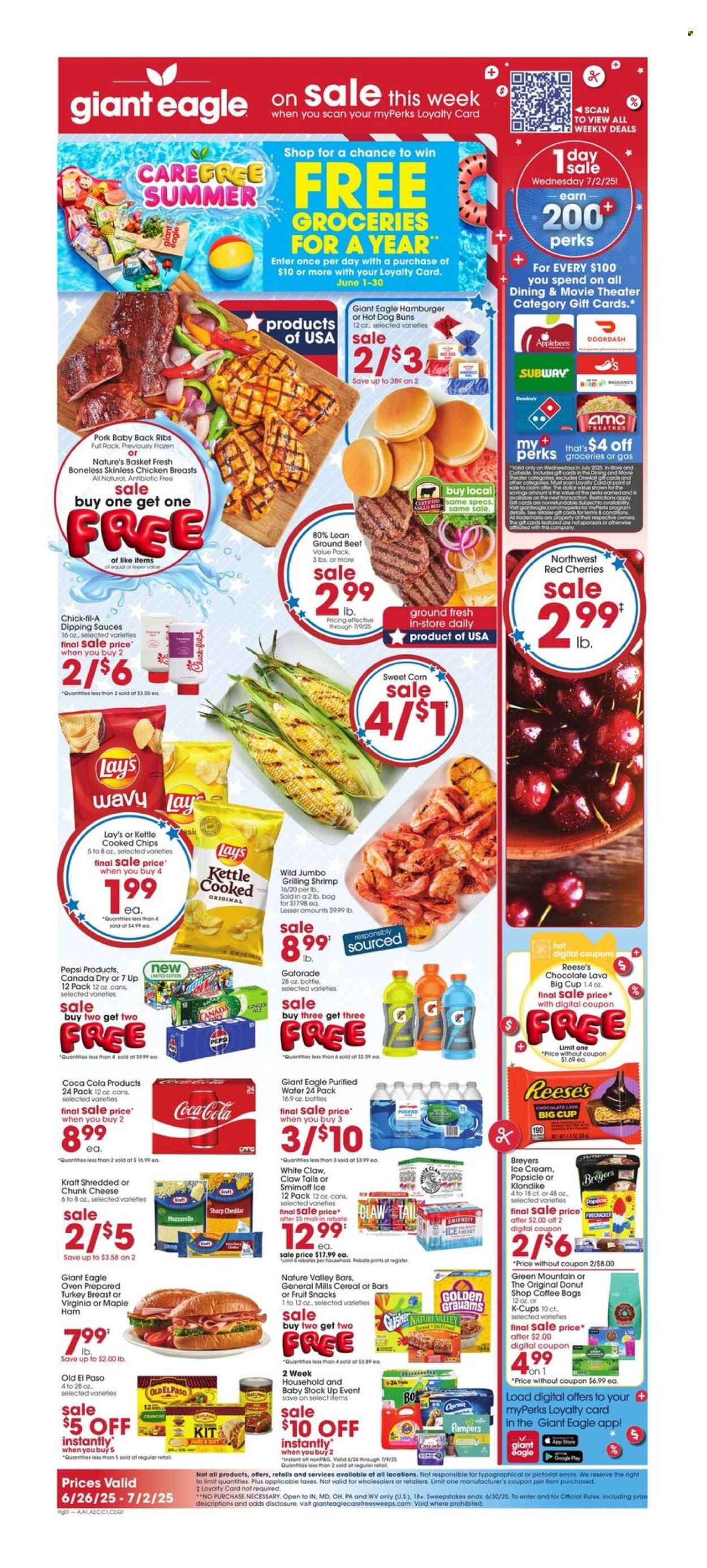 Giant Eagle ad - 06/26/2025 - 07/02/2025. Page 1
