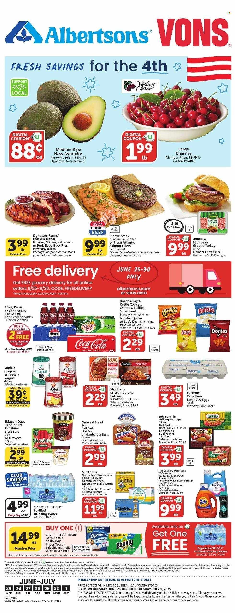 Albertsons ad - 06/25/2025 - 07/01/2025. Page 1