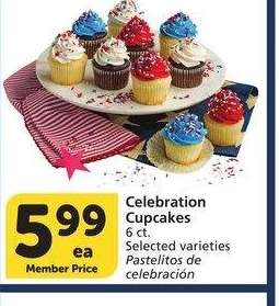 Celebration Cupcakes - 6 ct. Selected varieties