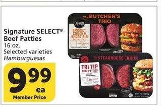 Signature SELECT® Beef Patties - 16 oz. Selected varieties