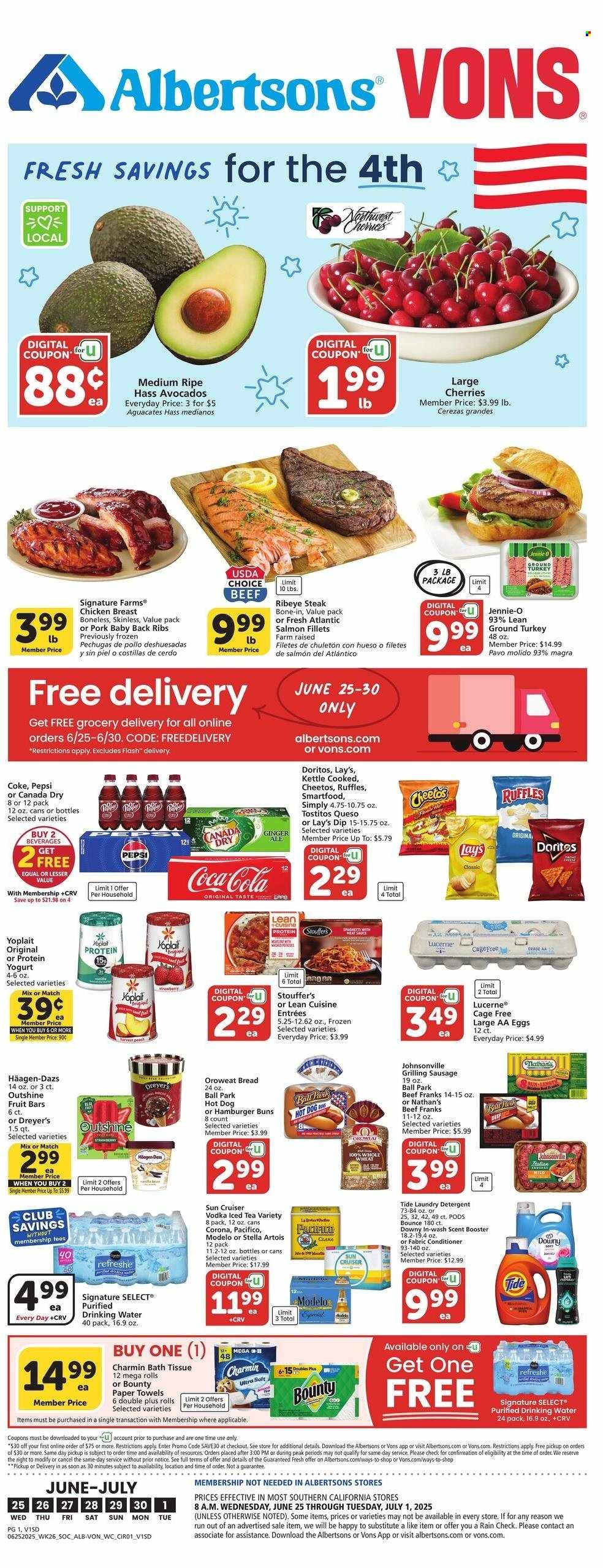 Albertsons ad - 06/25/2025 - 07/01/2025. Page 1