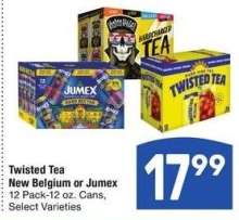 Twisted Tea New Belgium or Jumex - 12 Pack - 12 oz. Cans, Select Varieties
