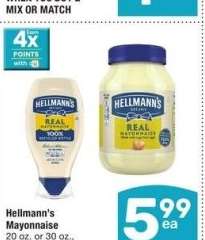 Hellmann's Mayonnaise - 20 oz. or 30 oz., Select Varieties