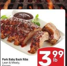 Pork Baby Back Ribs - Lean & Meaty, Frozen