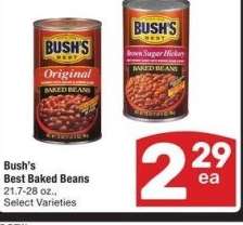 Bush's Best Baked Beans - 21.7-28 oz., Select Varieties