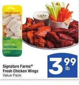 Signature Farms® Fresh Chicken Wings - Value Pack