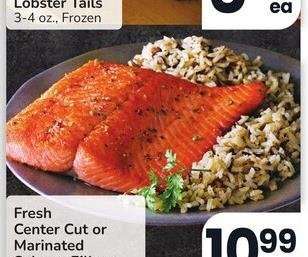 Fresh Center Cut or Marinated Salmon Fillets - Farm Raised Atlantic