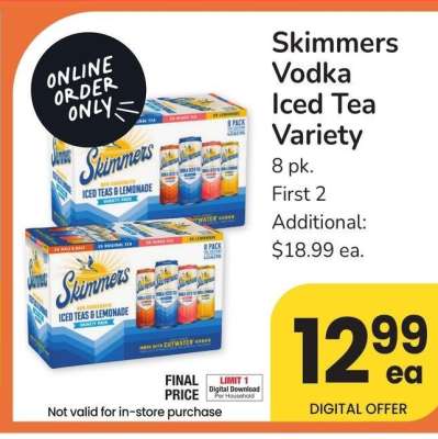 Skimmers Vodka Iced Tea Variety - 8 pk.