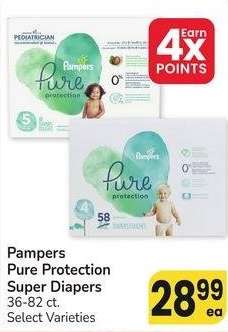 Pampers Pure Protection Super Diapers - 36-82 ct. Select Varieties