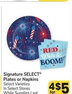 Signature SELECT® Plates or Napkins - Select Varieties