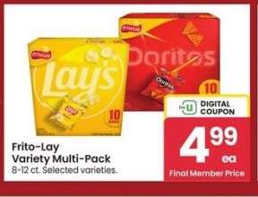 Frito-Lay Variety Multi-Pack - 8-12 ct. Selected varieties.