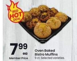 Oven Baked Bistro Muffins - 9 ct. Selected varieties.