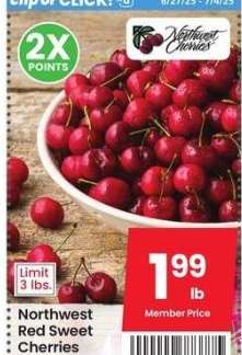Northwest Red Sweet Cherries