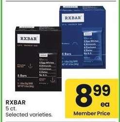 RXBAR - 5 ct. Selected varieties.