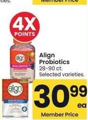 Align Probiotics* - 28-90 ct. Selected varieties.