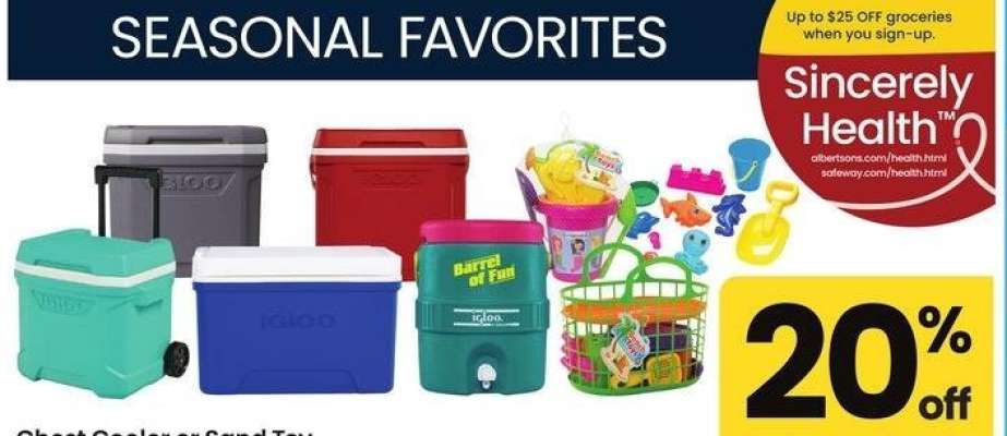 Sincerely Health™ Chest Cooler or Sand Toy - Selected sizes and varieties