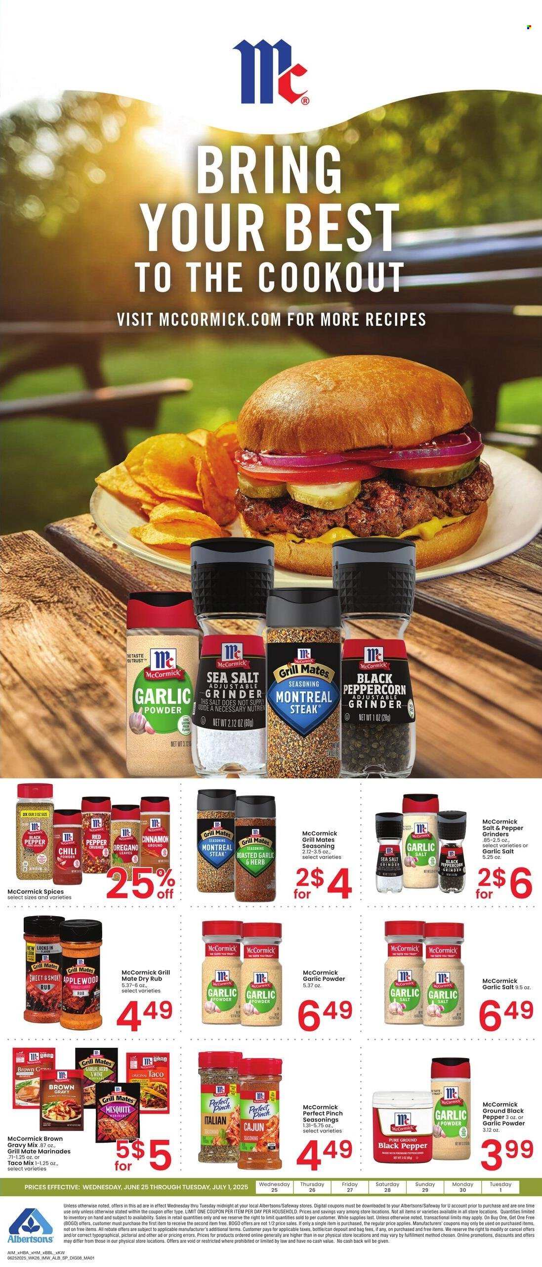 Albertsons ad - 06/25/2025 - 07/01/2025. Page 2